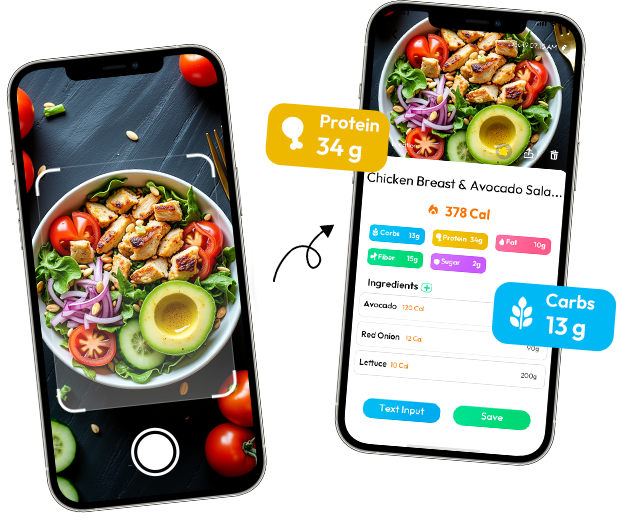 Food AI mobile app interface